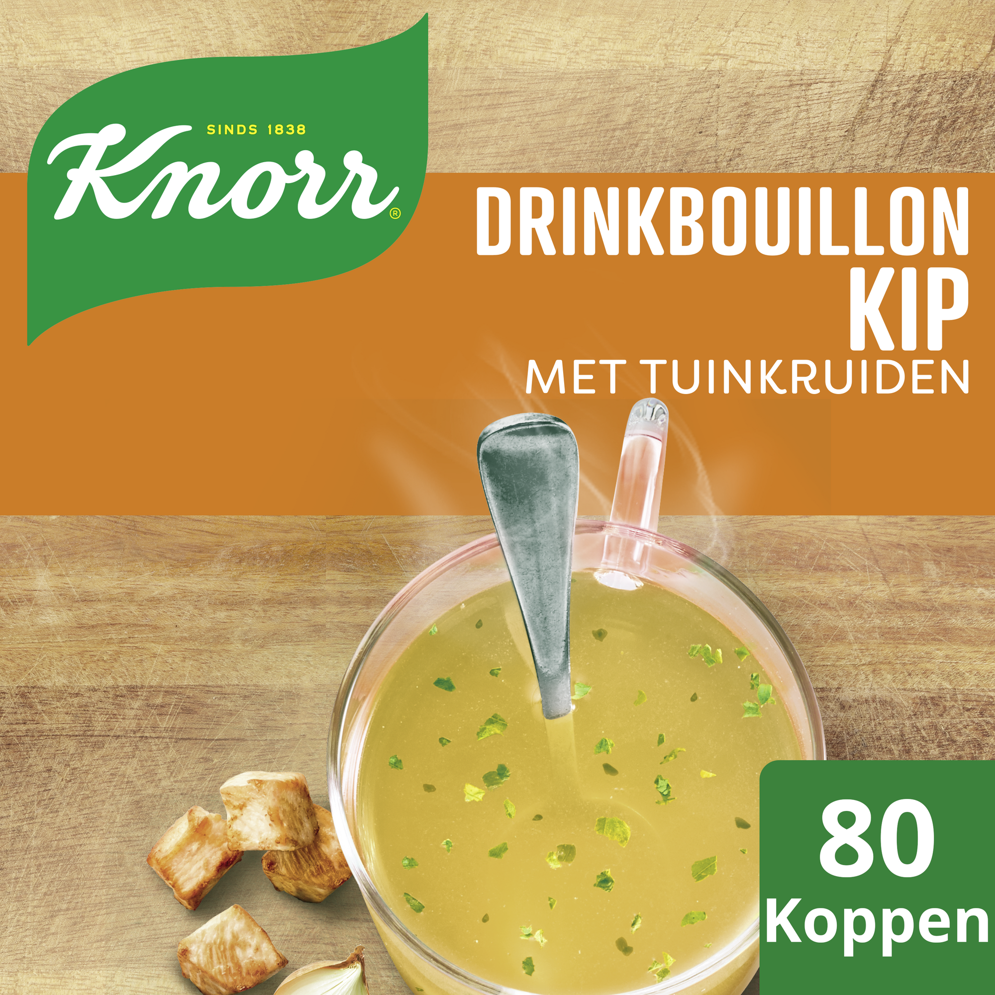 2049 Kip met tuinkruiden drinkbouillon sachets 80 stuks