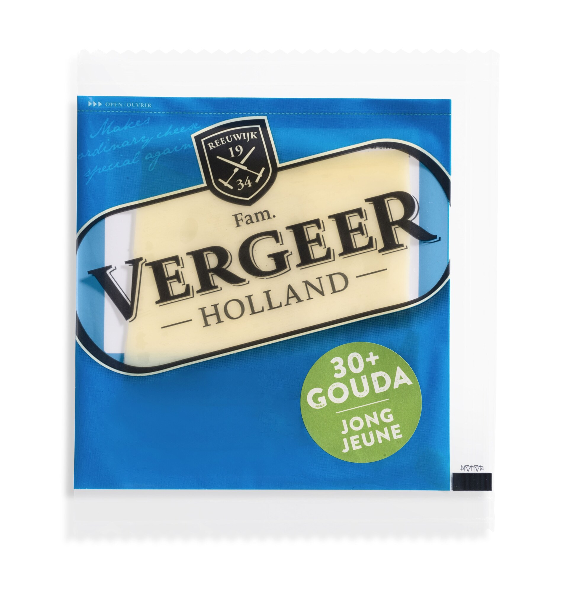 21672 H2 kaasplakjes Gouwenaar light 30+ 30x30 gram