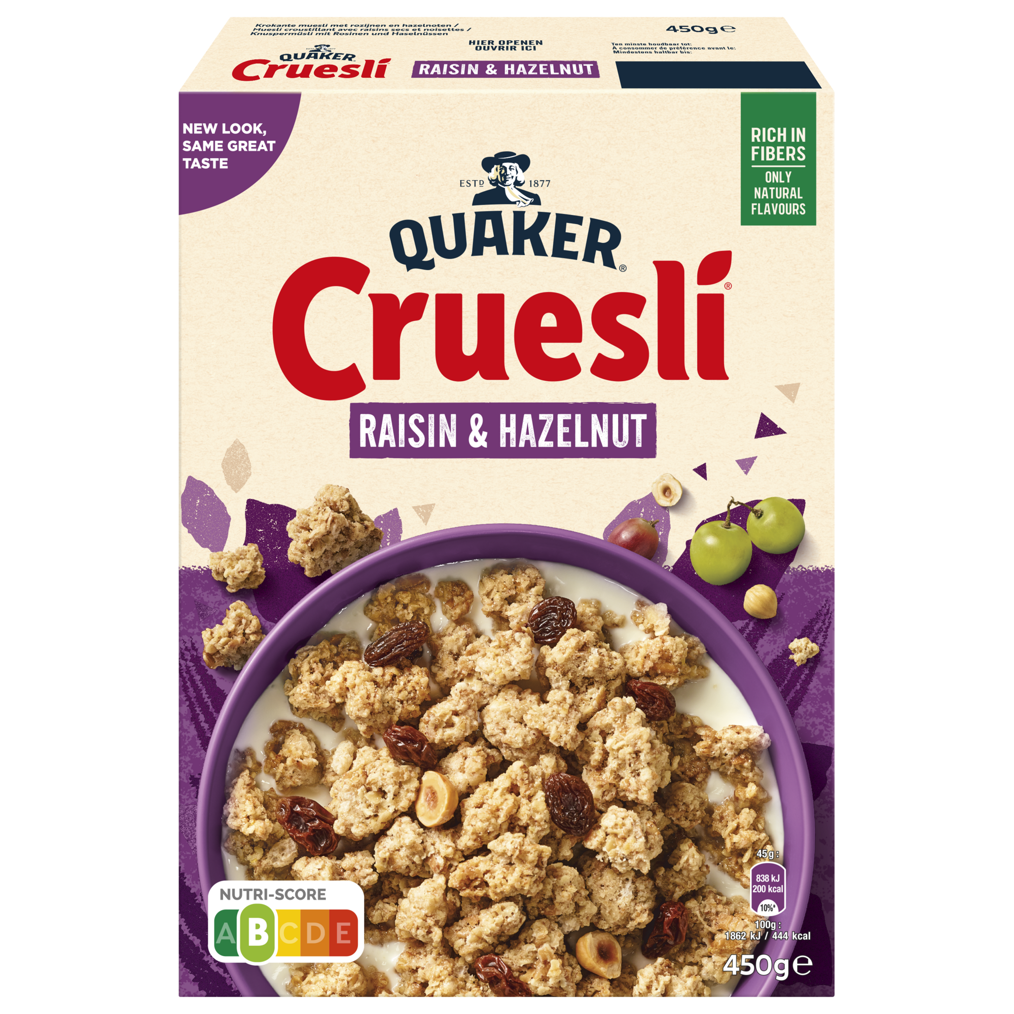 35441 Cruesli naturel rozijnen 6x450 gr