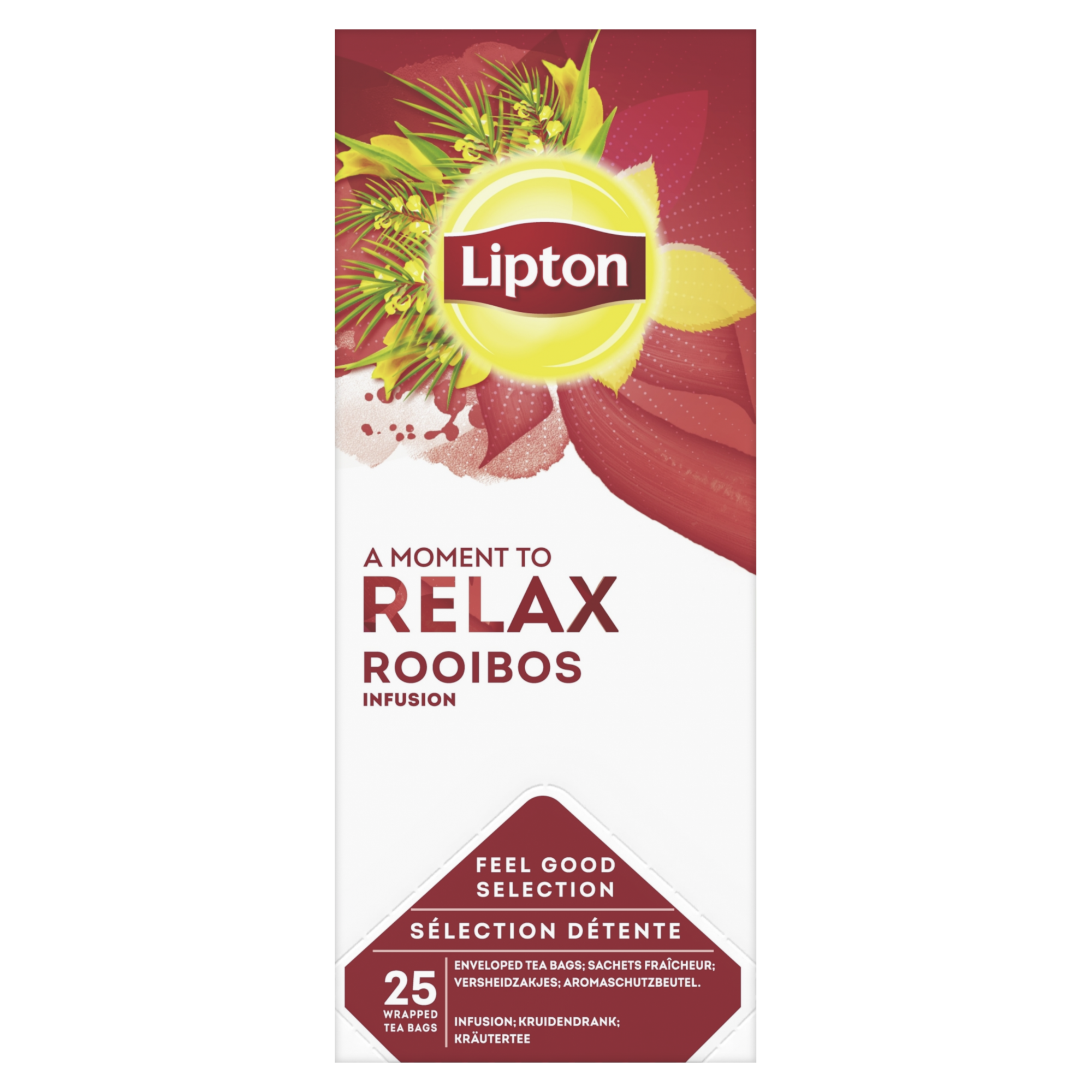 39435 Lipton feel good selection rooibos thee 6x25 st