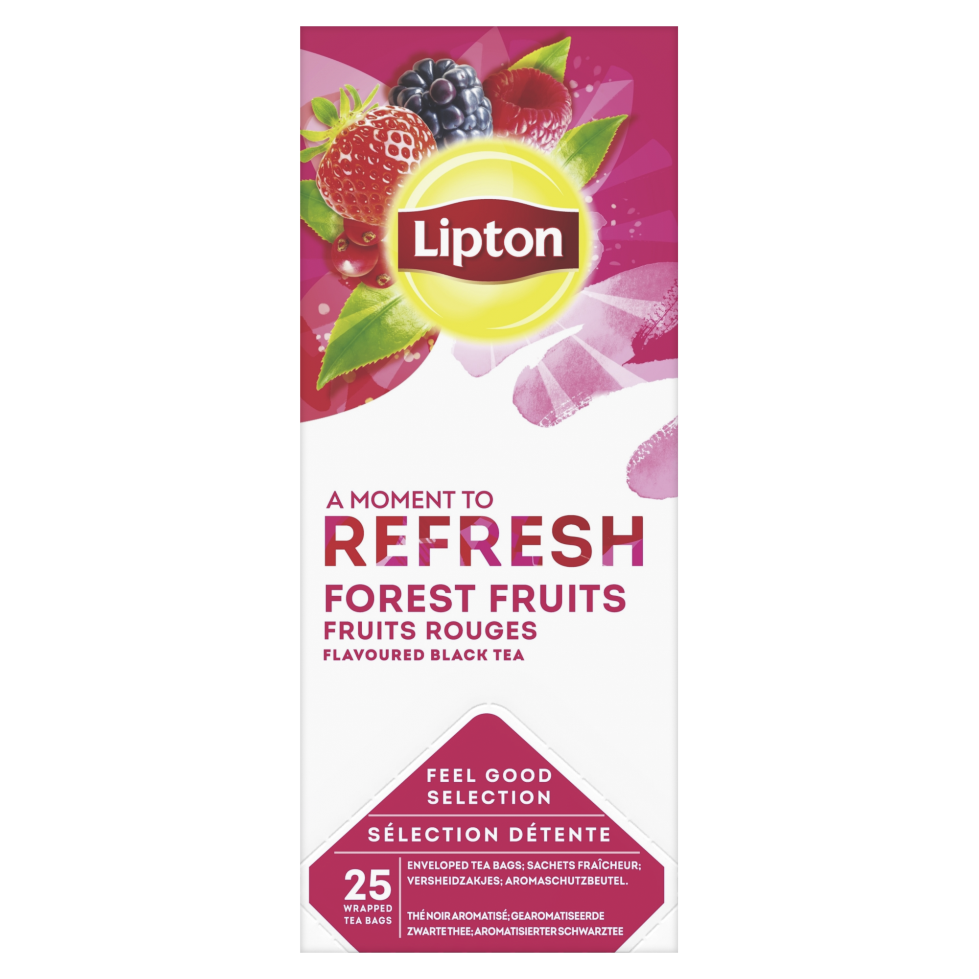 40644 Lipton feel good selection zwarte thee bosvruchten 6x25 st