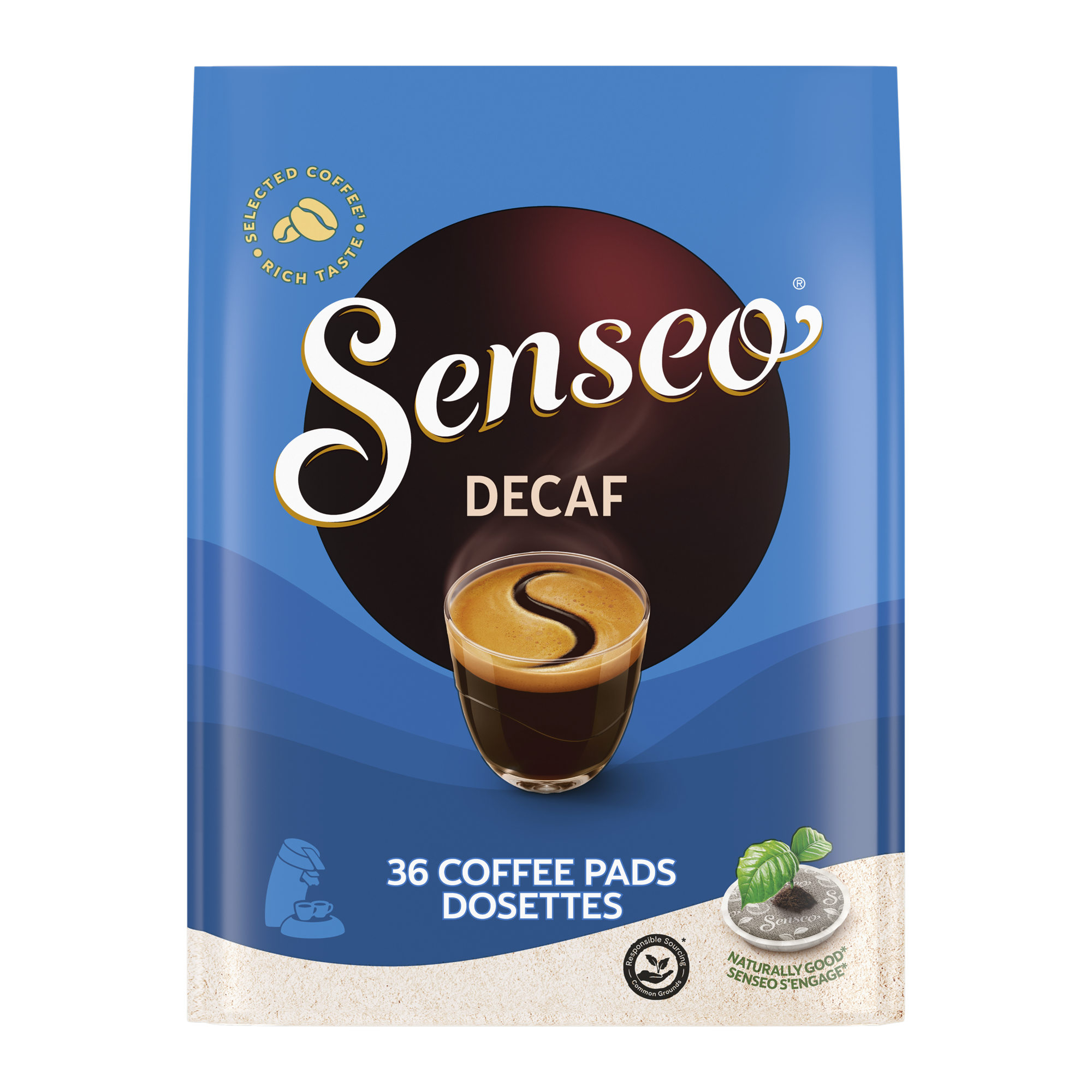 48088 Koffiepads senseo cafeinevrij 10x36 st