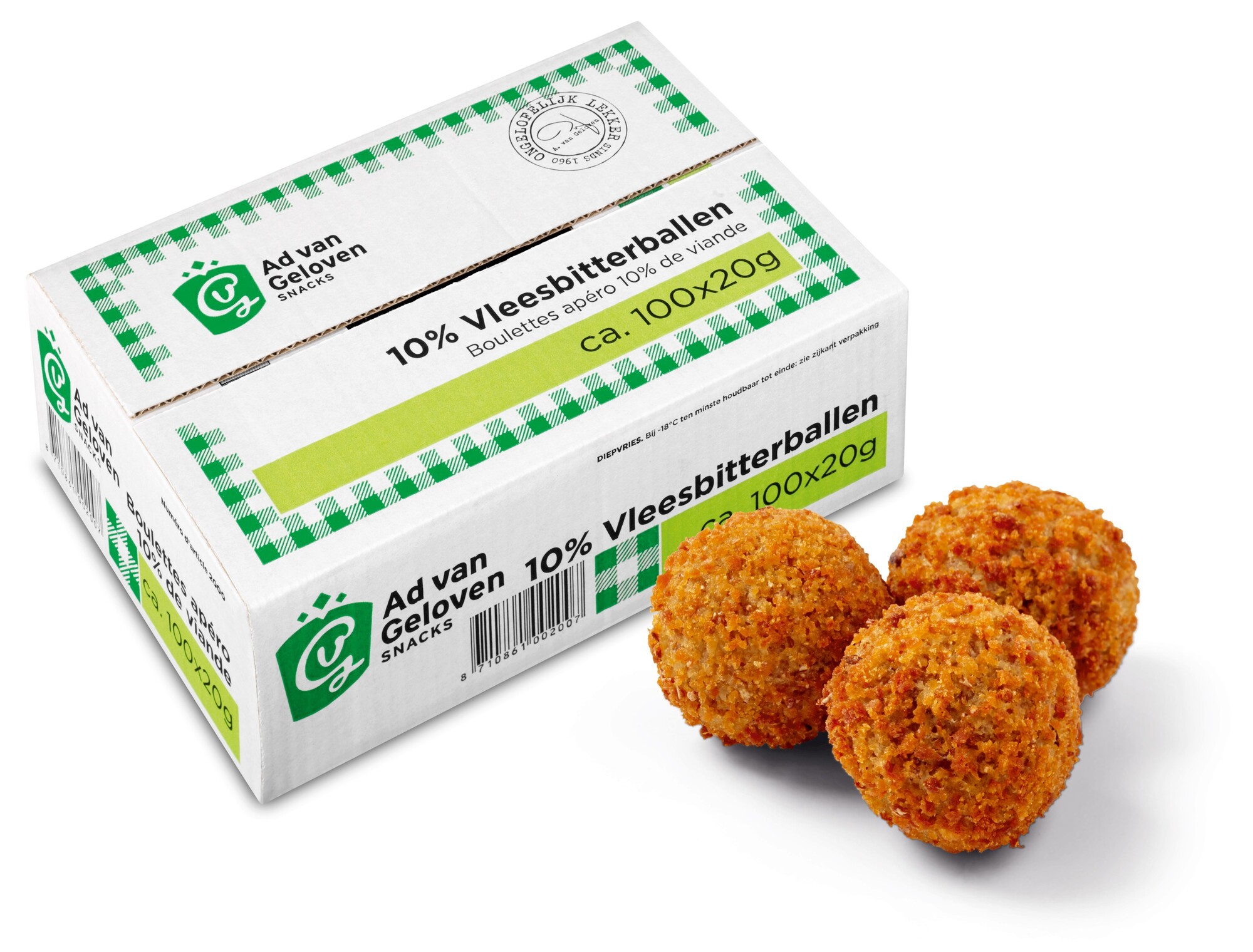 5026 Vlees bitterballen 10% b100 100x20 gr