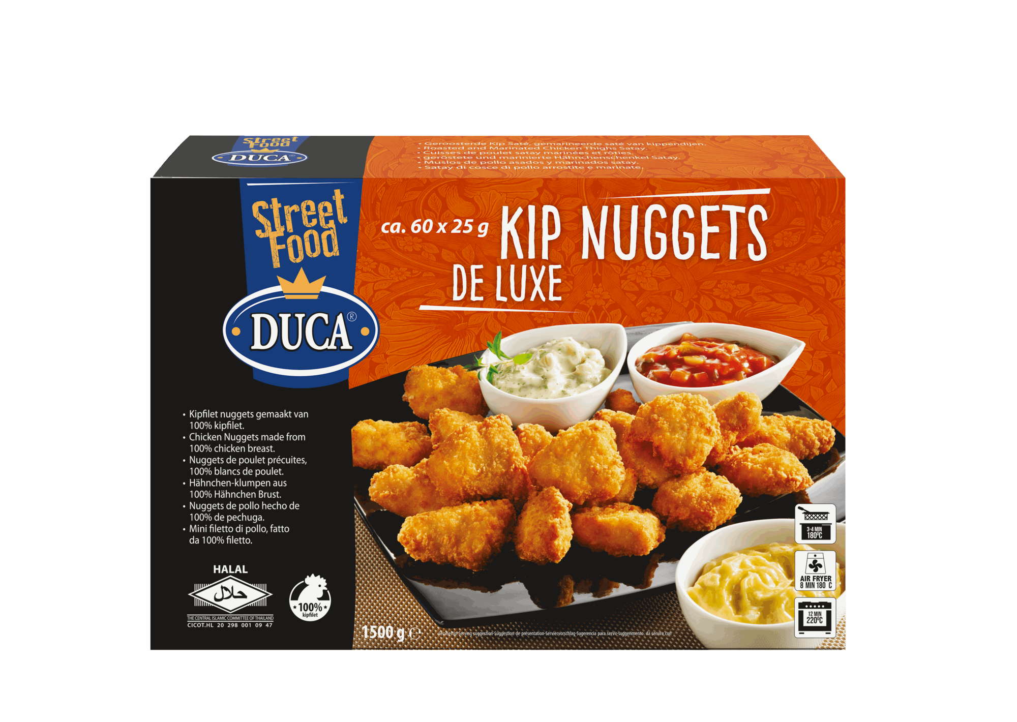 53863 Kipfilet nuggets de luxe 60x25 gr