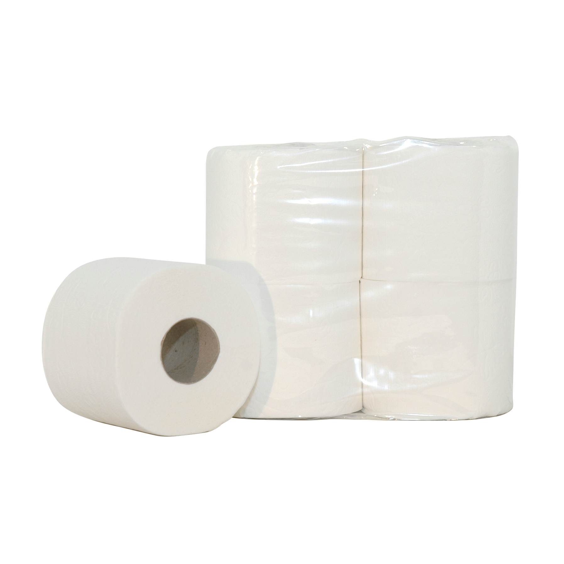 61627 Toiletpapier Euro, recycled, wit - 2 laags 10x4 st