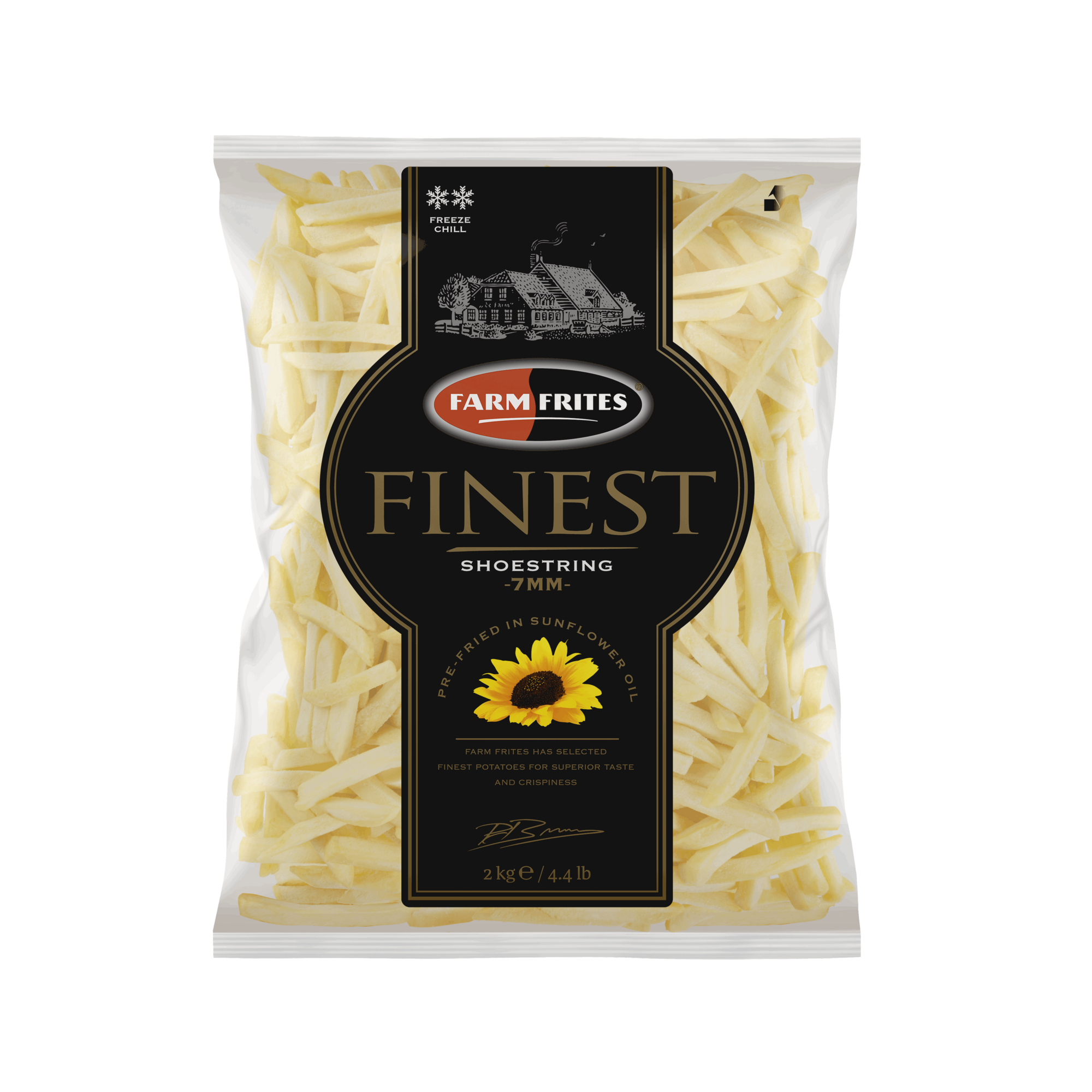 65435 Frozen finest sunflower 7mm. 6x2 kg