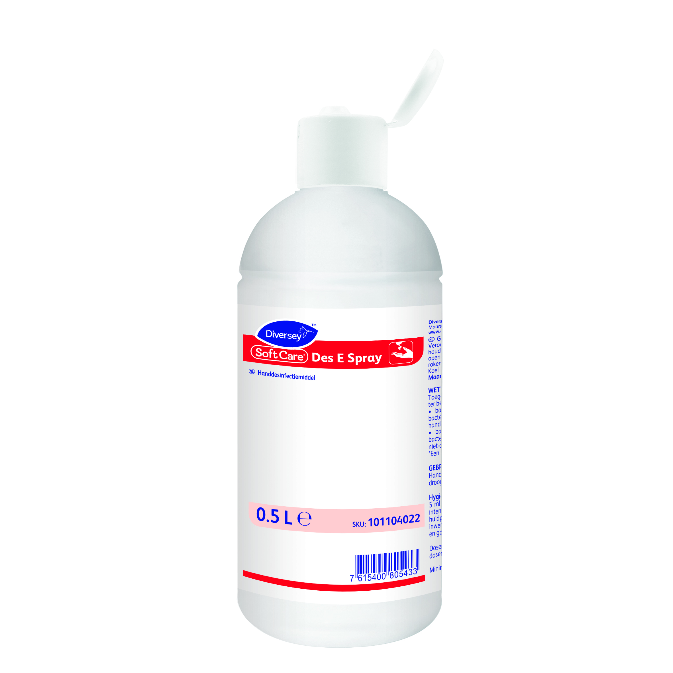 73462 Soft care des knijpflacon handgel 10x0,5ltr