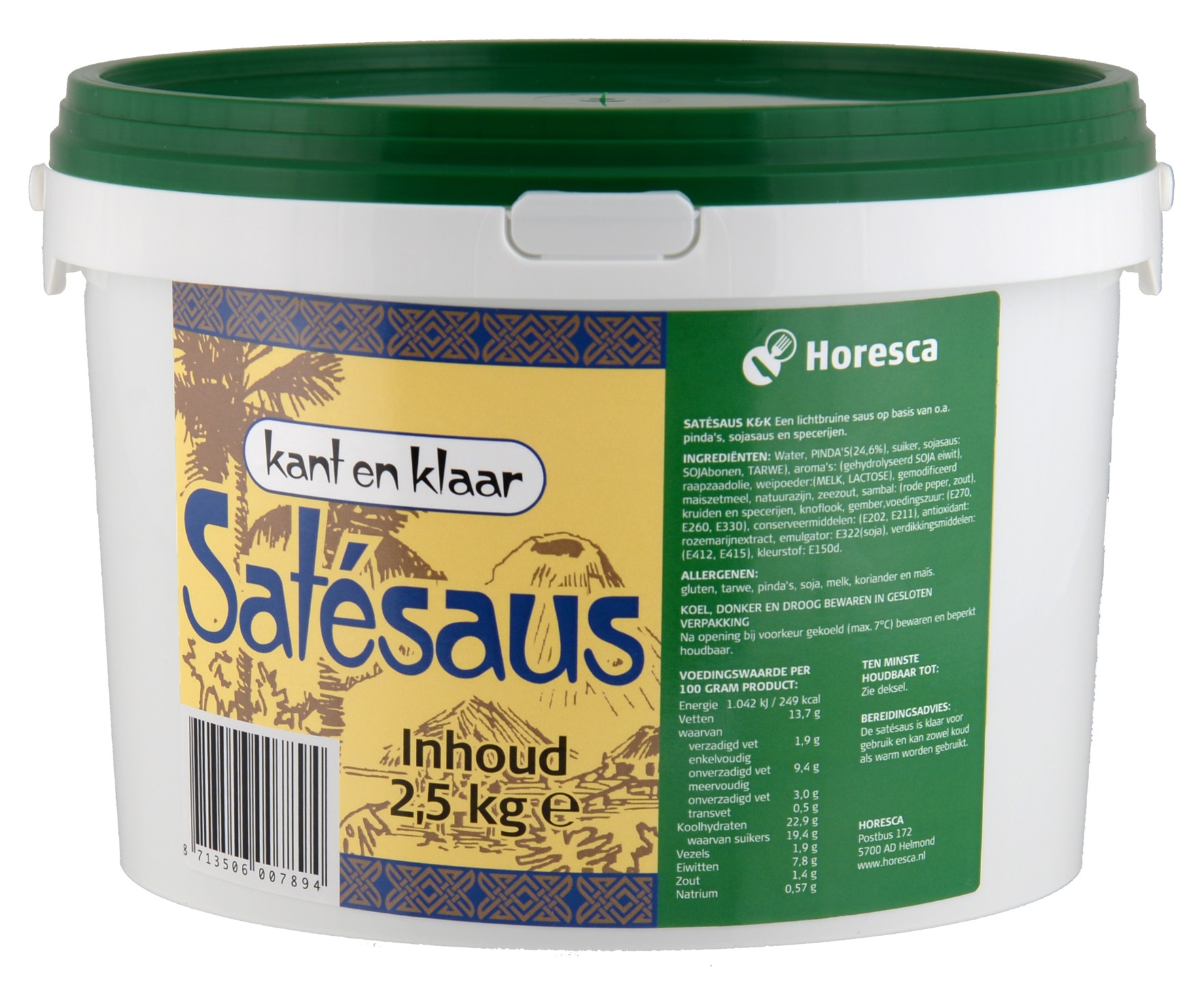 74835 Satesaus kant en klaar 2,50 kg