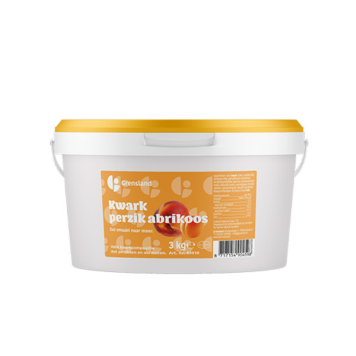 75268 Vruchtenkwark perzik-abrikoos emmer 3 kilo