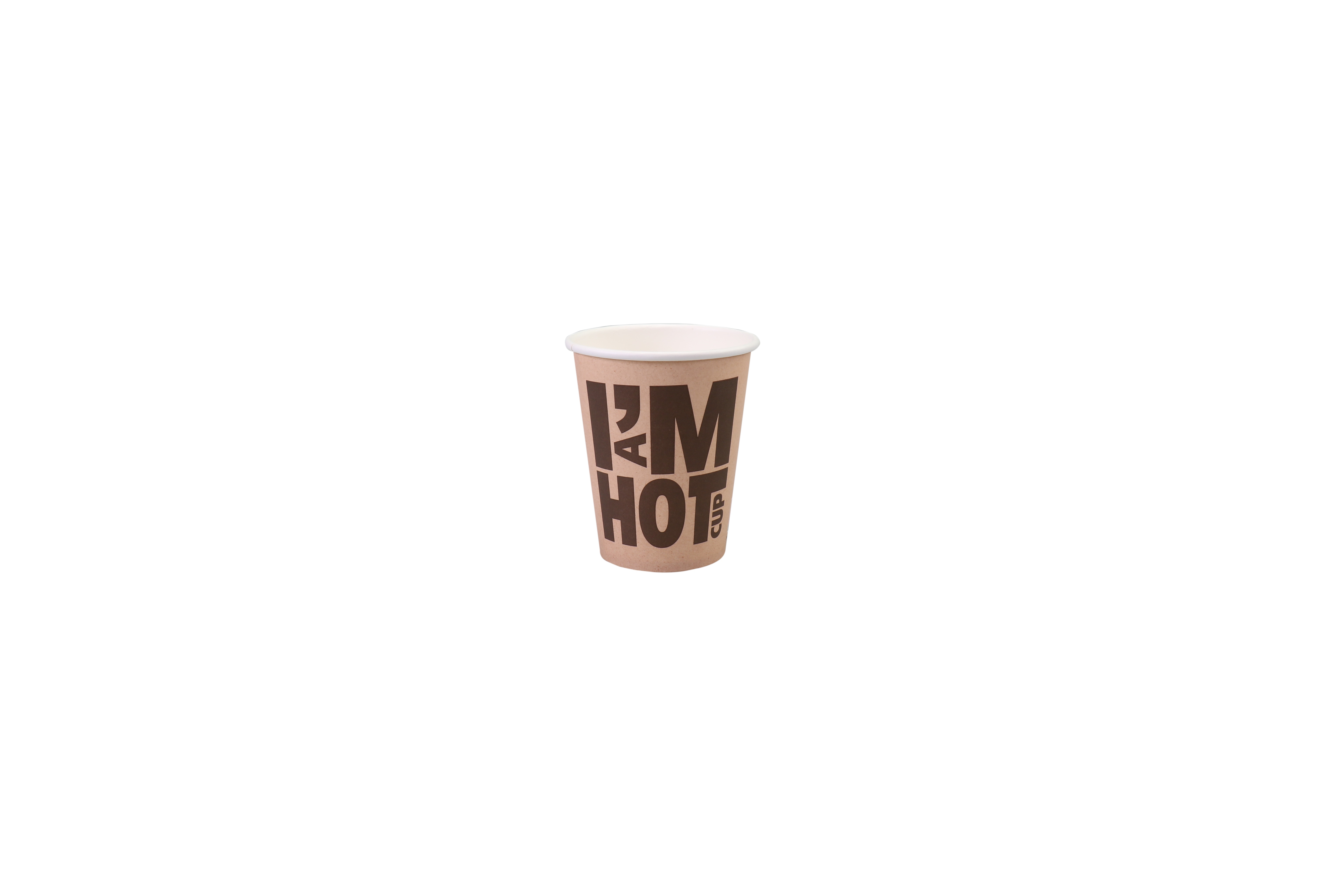 77113 Beker karton i'm hot cup bruin 250ml /8oz 50 stuks