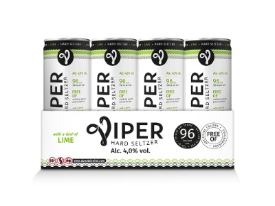 77492 Viper hard seltzer lime blik 12x33 cl