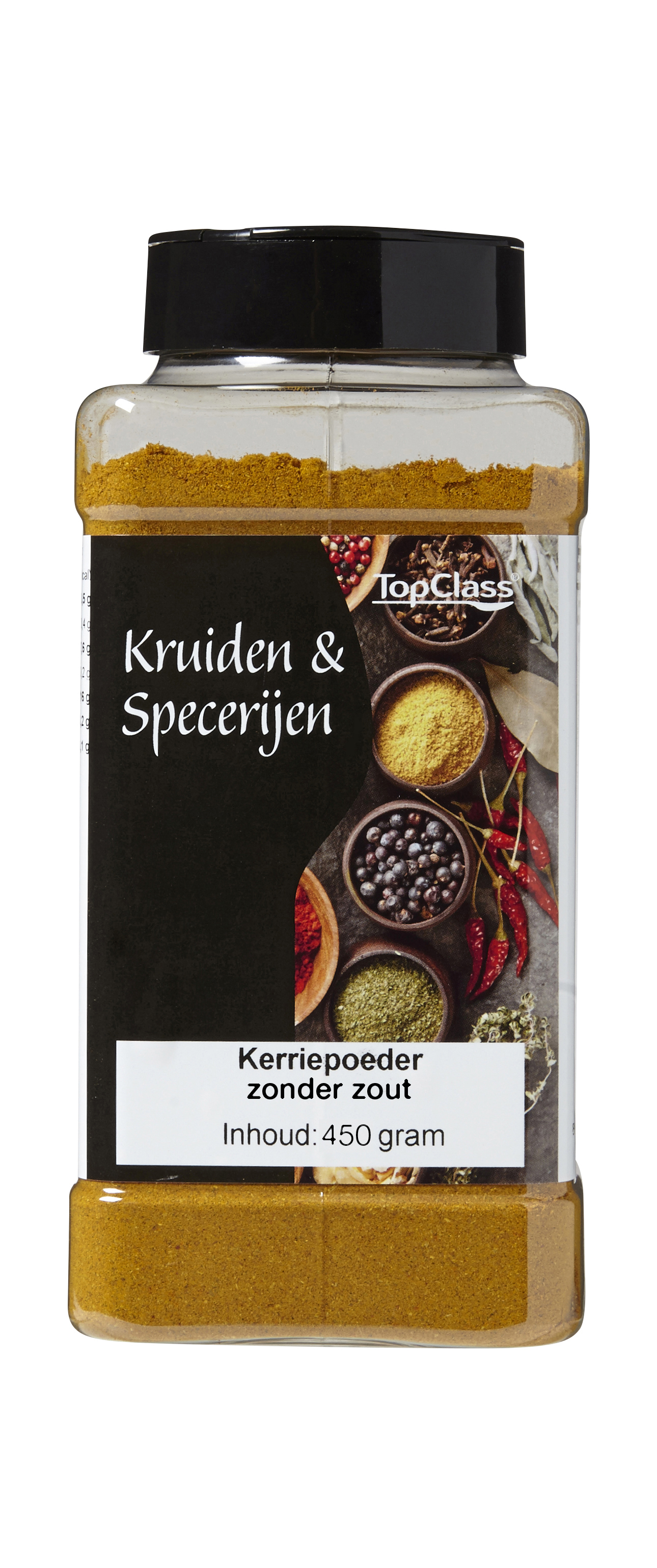 77871 Kerriepoeder zonder zout strooibus 450 gram