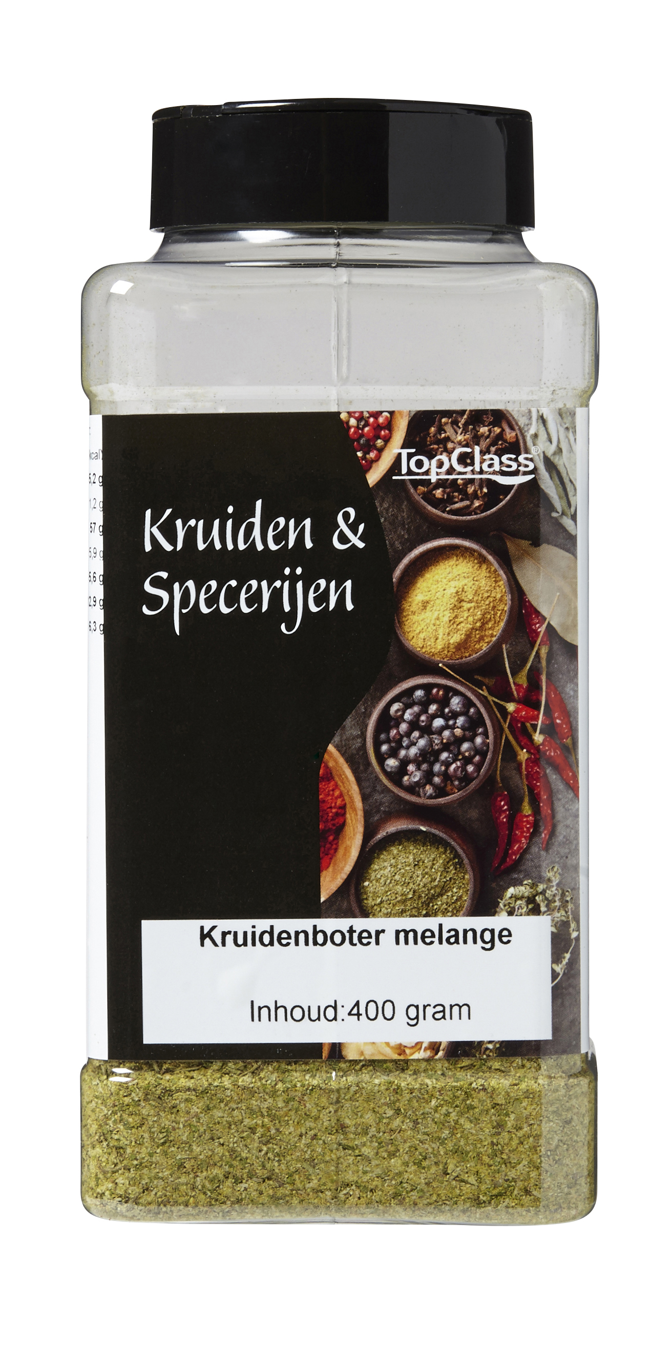 77873 Kruidenbotermelange groen strooibus 400 gram